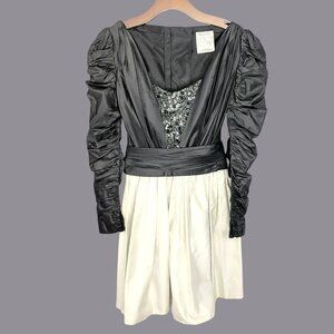 Vintage Paul-Louis Orrier Dress X Small Black Party Formal